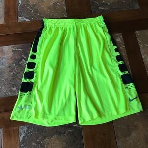 Nike Elite Neon Athletic Shorts 
